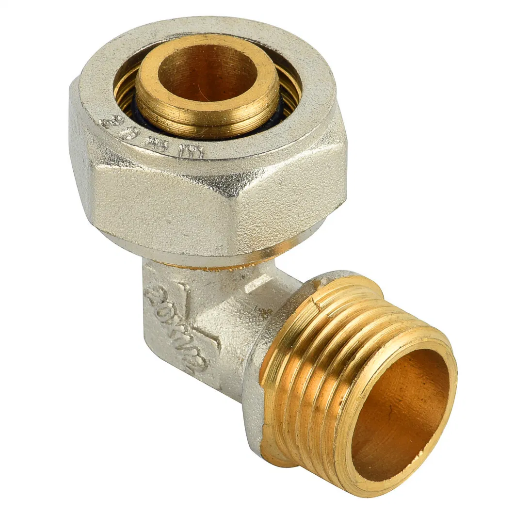 Water Pipe Press Crimp Plumbing B Brass Press Fittings Copper Press Fittings for Pex-Al-Pex Pipe