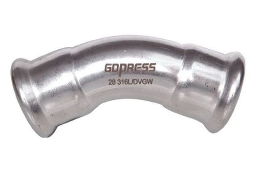 Stainless Steel 304, 316L Press Fitting 45 Degree Elbow B