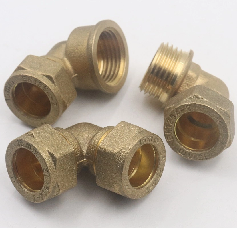 15 mm Brass Compression Stop End