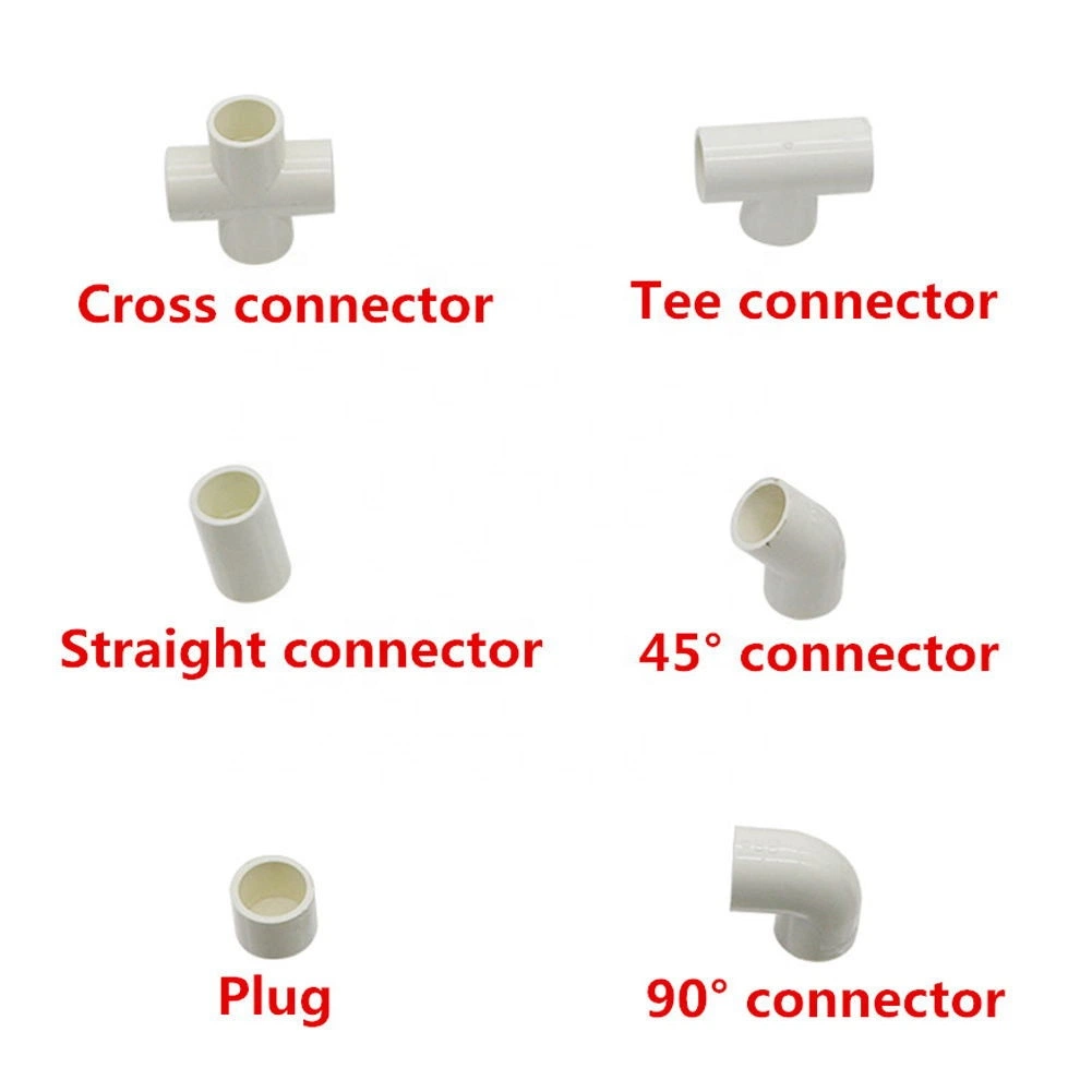 Factory 20 25 32mm 3 4 5way Tee Cross Elbow Plastic UPVC Pipe Connector Fitting Adapter