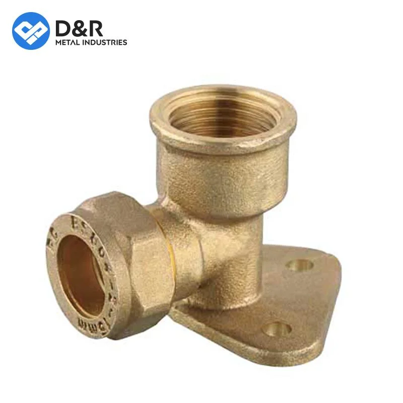 D&R Metal Full Size Custom Thread Tee Brass Plumbing Quick Connect Fitting 90 Degree Elbow Union 1/2 Inch~1&quot; Brass Fitting