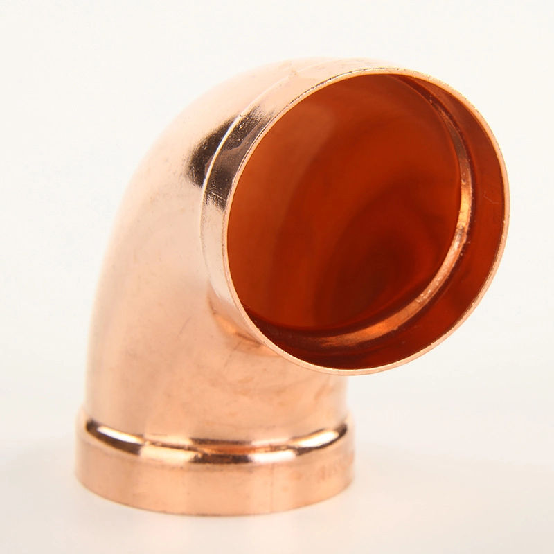 Customized Copper Pipe Fitting Elbow 180 / 90 / 45 Degree for Refrigeration Fitting