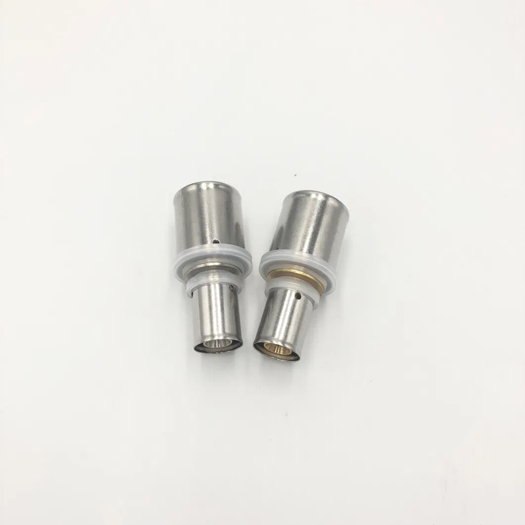 Brass Pipe Press Fittings Reducing Straight for Pex-Al-Pex Multilayer Pipe