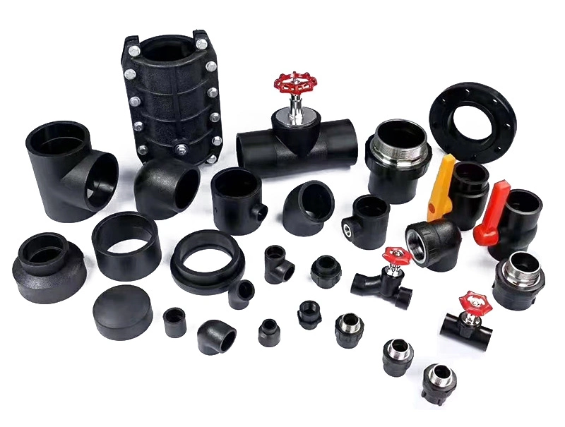 Butt Fusion HDPE Pipe Fittings Fit Pn16 Tube HDPE Drain Price Pipe Water Supply Equal Tee