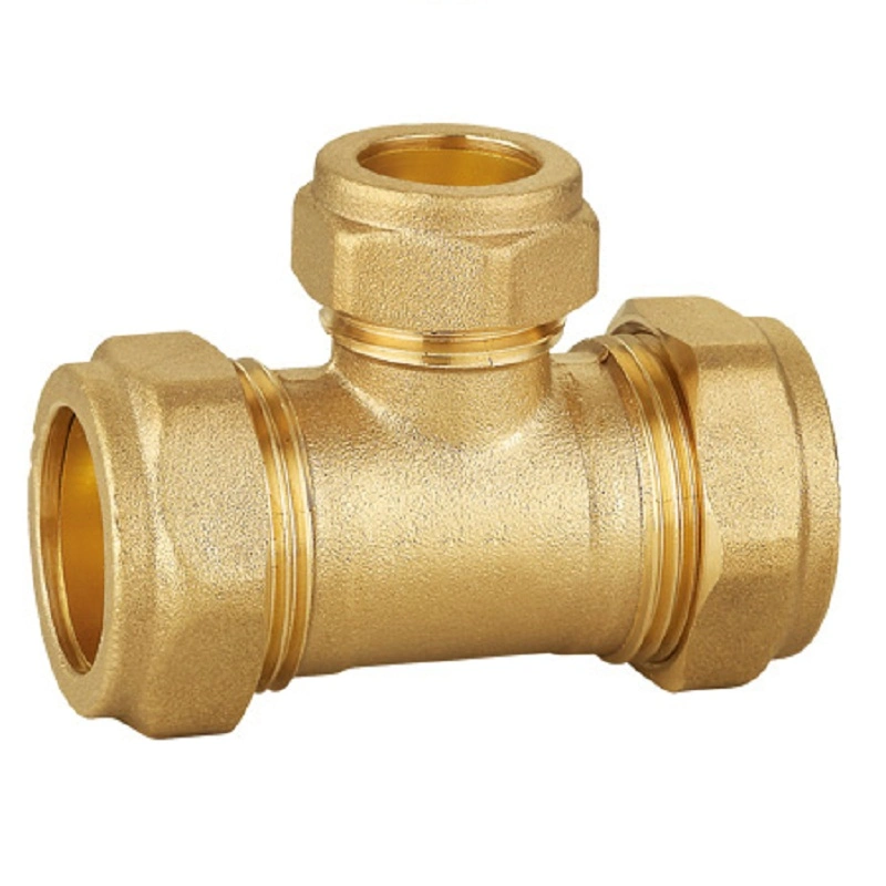 Brass Compression Male Elbow 90 Degree Plumbing Fittings for Connecting Pipe