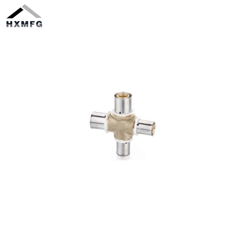 3 Wayout Manifolds Brass Stainless Steel Cross Press Pex Fitting