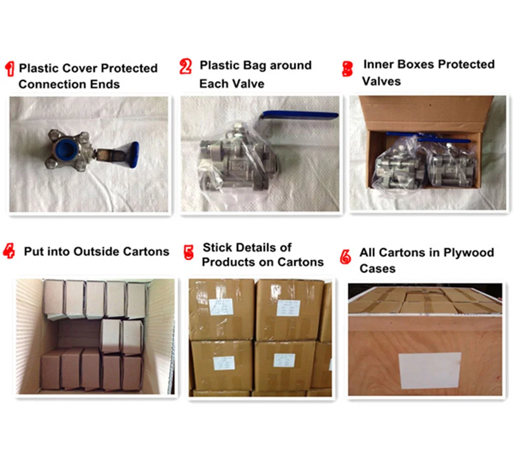 Stainless Steel Float Ball Valve 2PC Thread Industrial Valves with Optional Pad