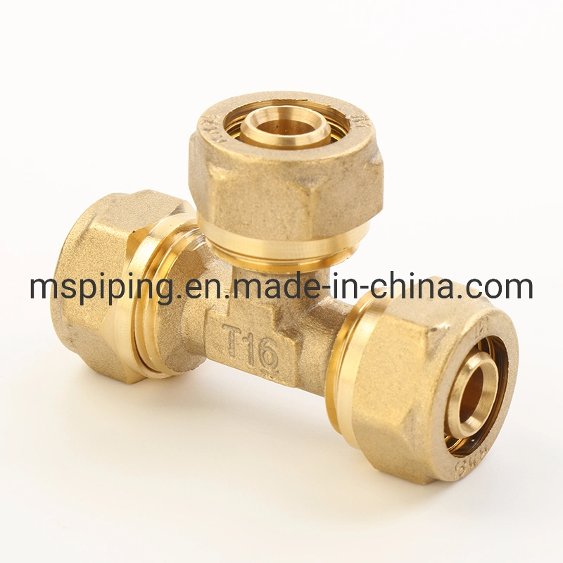 Compression Fittings/Brass Fitting/ Copper / Coupling Fitting/Pipe Coupling/ Plumbing Fitting with CE/Acs/Watermark/ Skz Certificate (with nickel plated)