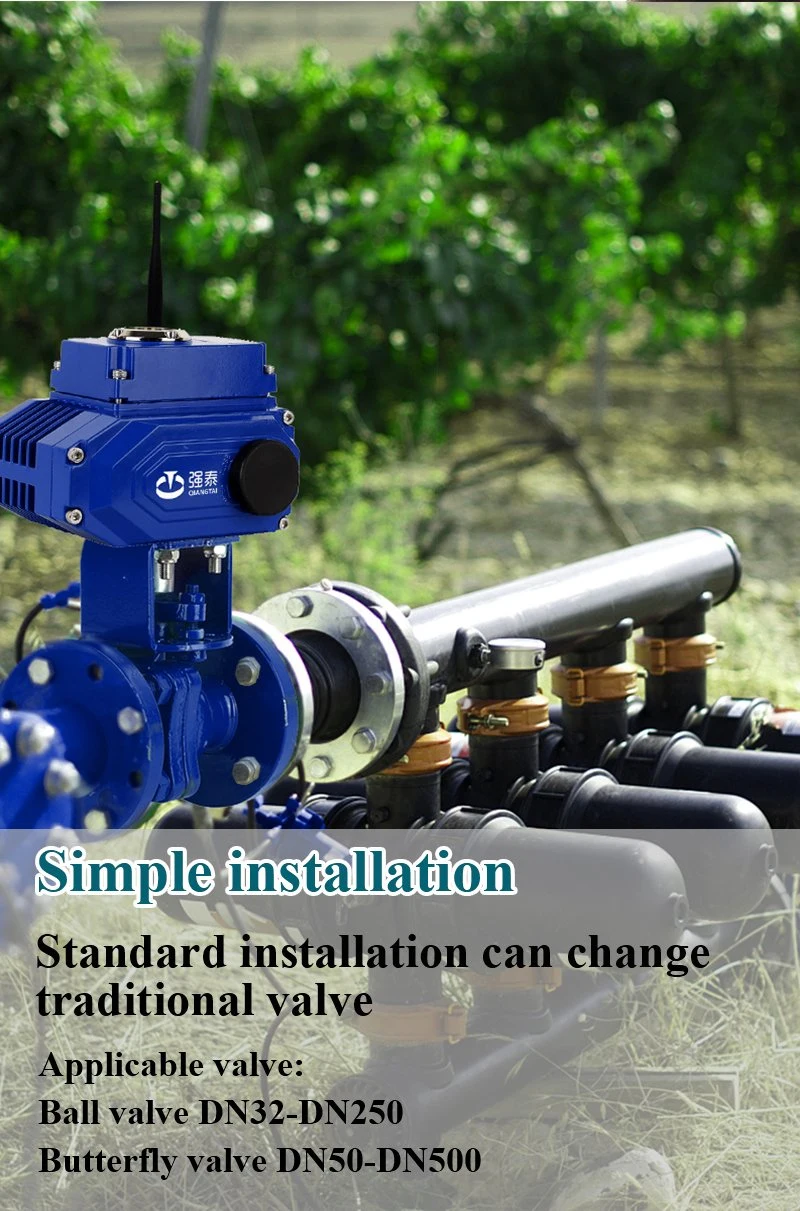 Angle Agricultural Irrigation Valve Electric Actuator Mechanism 2W 250 25 Water Solenoid 3 Inch Brass Ball Valve