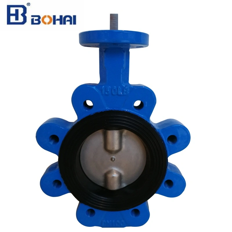 Wafer Type Lugged Ductile Iron/Wcb/Stainless Steel Solenoid Pneumatic Actuator EPDM Lined Industrial Control Butterfly Water Valve