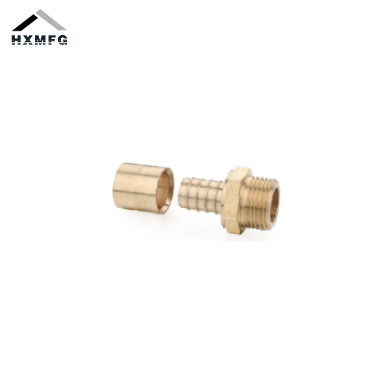 Fixed Male Straight Brass Sliding Fitting for Pex Pipe