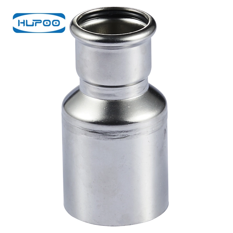 Stainless Steel Pipe Joint Push Fit Straight Reducer Pipe Adapter Inxo Hydraulic Fittings M Profile