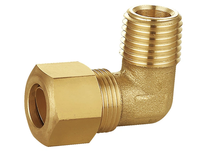 Hot Sale 3/16 NPT Brass Compression Elbow Union