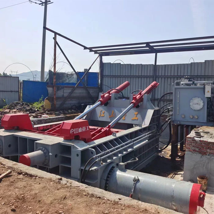 700*700 mm Copper Cable Stripping Machine Scrap Steel Metal Baling Press with Upgrade Hydr