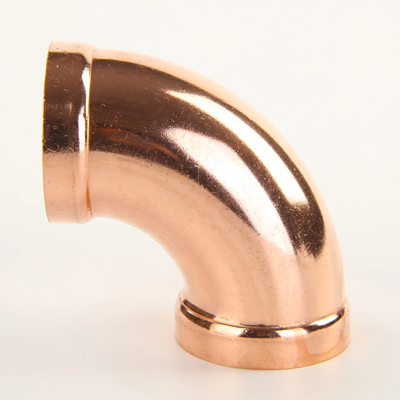 Customized Copper Pipe Fitting Elbow 180 / 90 / 45 Degree for Refrigeration Fitting