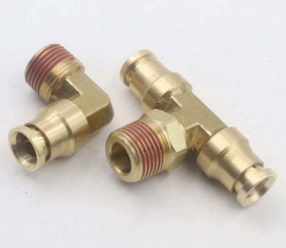 Brass SAE Fittings for D. O. T Air Brake Push-to-Connect Adaptor