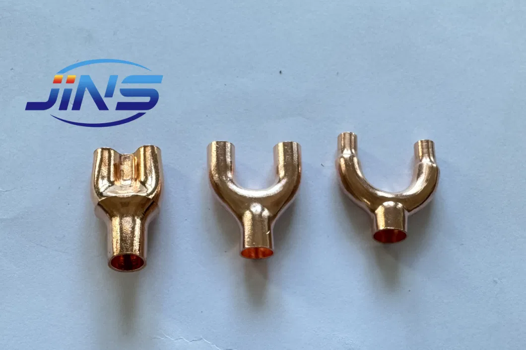 Tee Connection U Bend Refrigeration Copper Elbow Press Connector Fitting Plumbing Copper Fitting