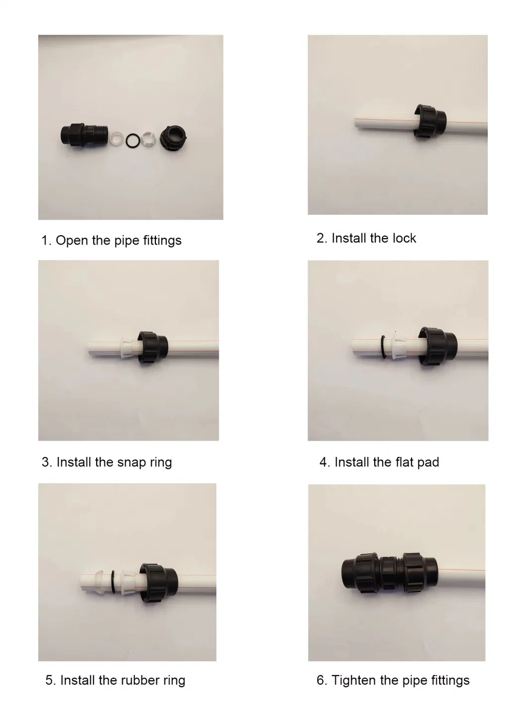 Internal Threaded Elbow Irrigation Ball Valve PE/PP Compression Pipe Fittings