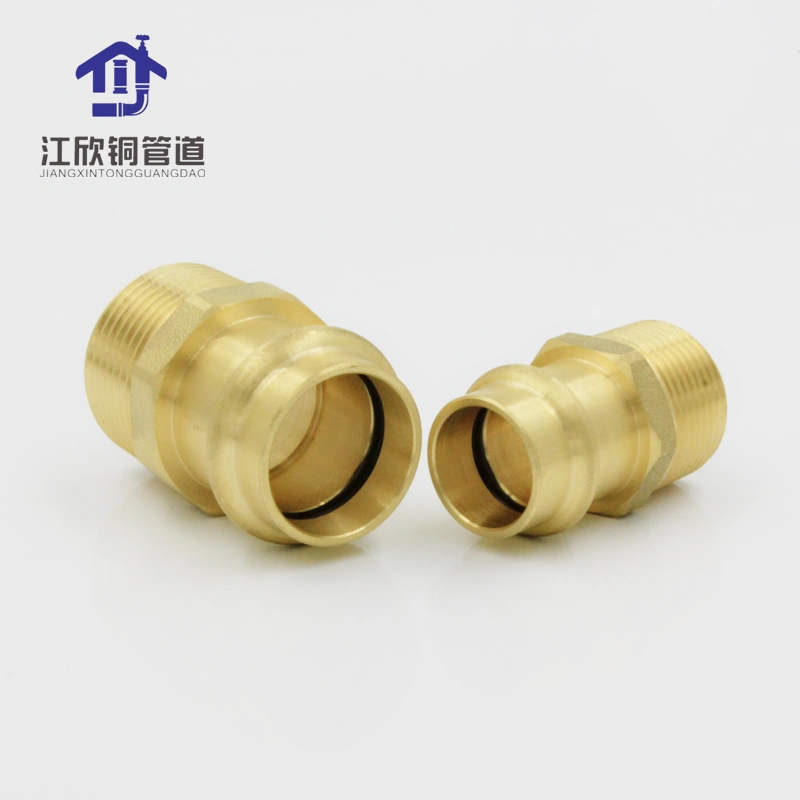 Brass Press Coupling Adapter Connector Tube Fittings