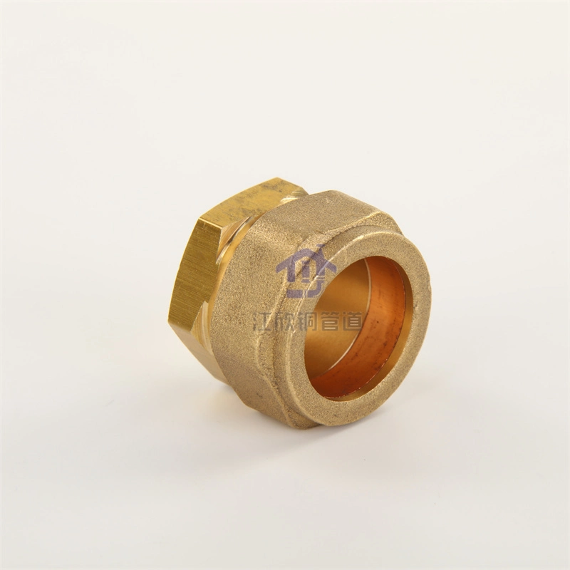 Brass F Compression Adapter Pipeling