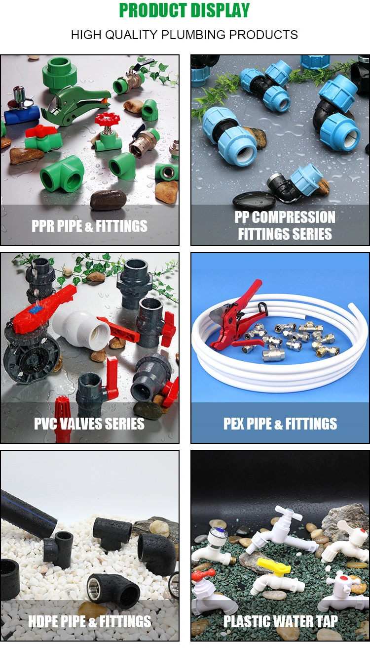 1/2 Stainless Steel Pex Fitting Plastic Fittings for Plumbing 3/4 Inch Tee Al and Gas Brass