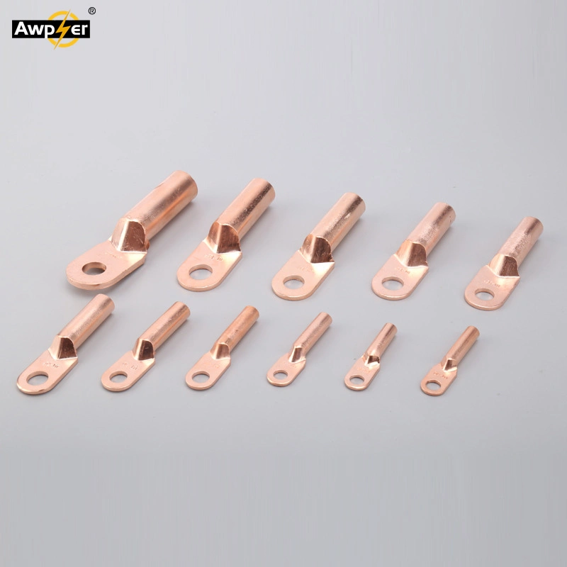 Copper Transition Lug Dt Series 10-300 Copper Lug National Standard Cable Lug Cold Pressed Cable Fittings