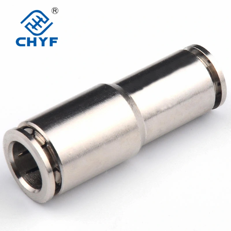 Male Run Tee Brass Nicked Fitting, Pneumatic Metal Push in Fitting, Brass Compression Fittings