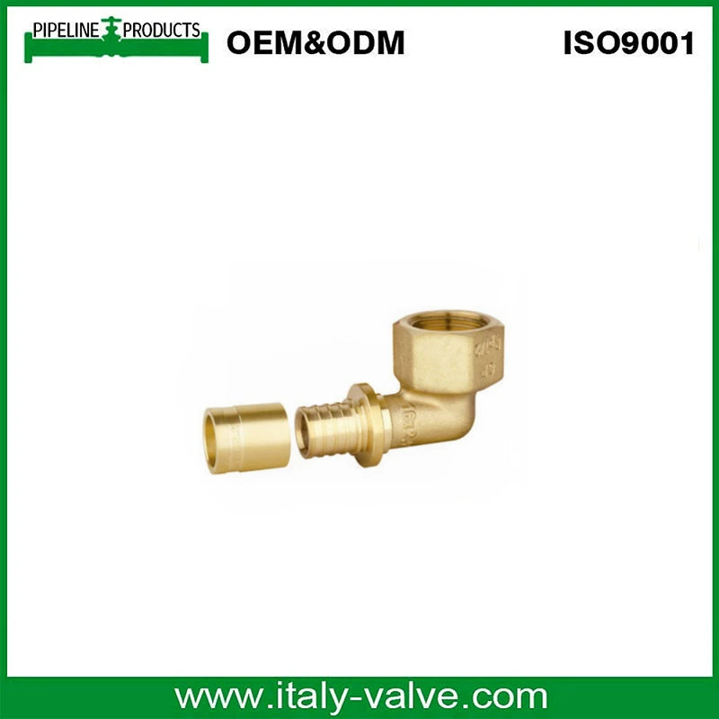 Customized Professional Quick Copper Press Fitting Brass Female Elbow Sliding Fitting