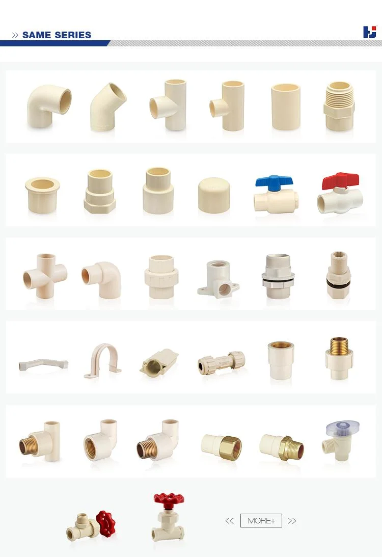China Supplier ASTM D2846 Standard Water Supply Plumbing Fittings CPVC End Cap Pipe and Fittings