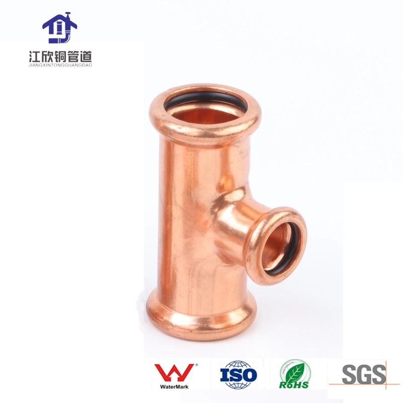 Copper M-Profile Press 90 Degree Elbow/ Tee/ Coupling /Cap Pipeline Fitting