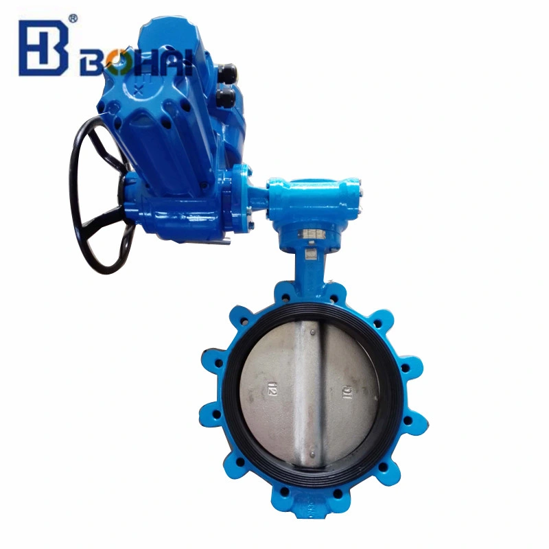 Wafer Type Lugged Ductile Iron/Wcb/Stainless Steel Solenoid Pneumatic Actuator EPDM Lined Industrial Control Butterfly Water Valve