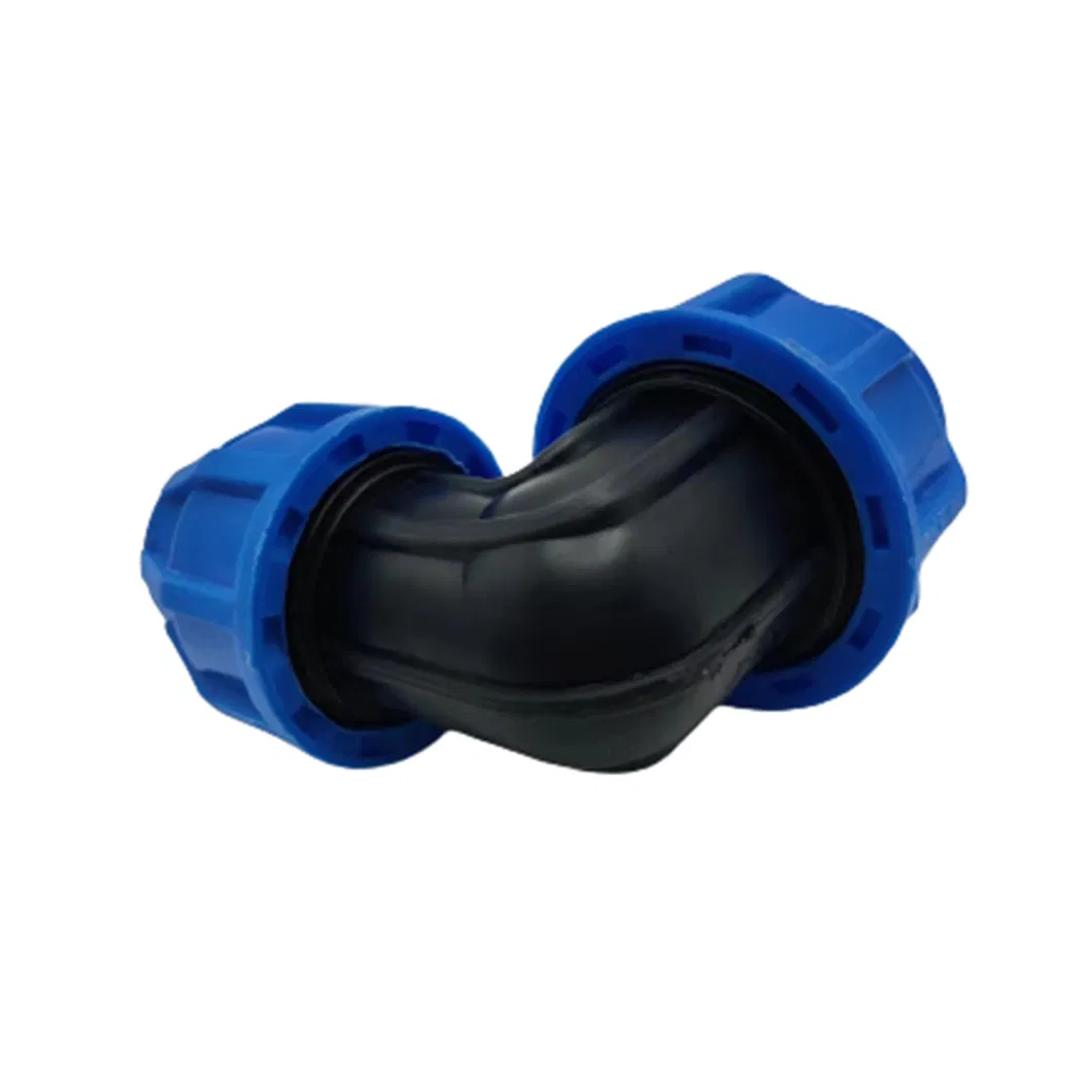 90 Degree Elbow PE Reducing Elbow PP Compression Fitting for Irrigation System