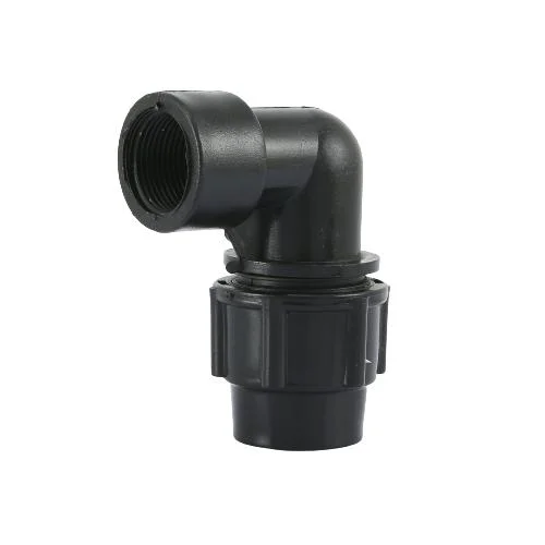 Internal Threaded Elbow Irrigation Ball Valve PE/PP Compression Pipe Fittings