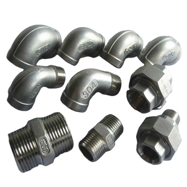 Zhongrun SS316L Tube Fittings 1/16 to 1&quot; Connector Compression Ss Elbows Stainless Steel Railing Press Pipe Fittings