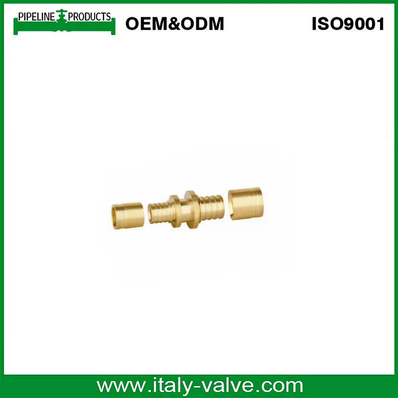 Brass Straight Reducing Copper Press Fitting for Water Socket Connector Slide Brass Pex Fitting