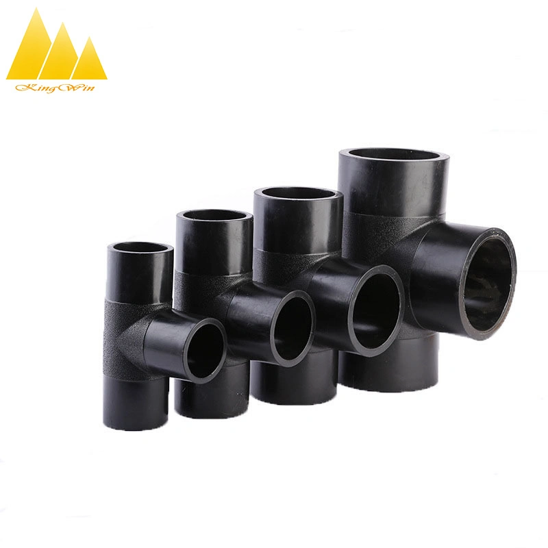 Butt Fusion HDPE Pipe Fittings Fit Pn16 Tube HDPE Drain Price Pipe Water Supply Equal Tee