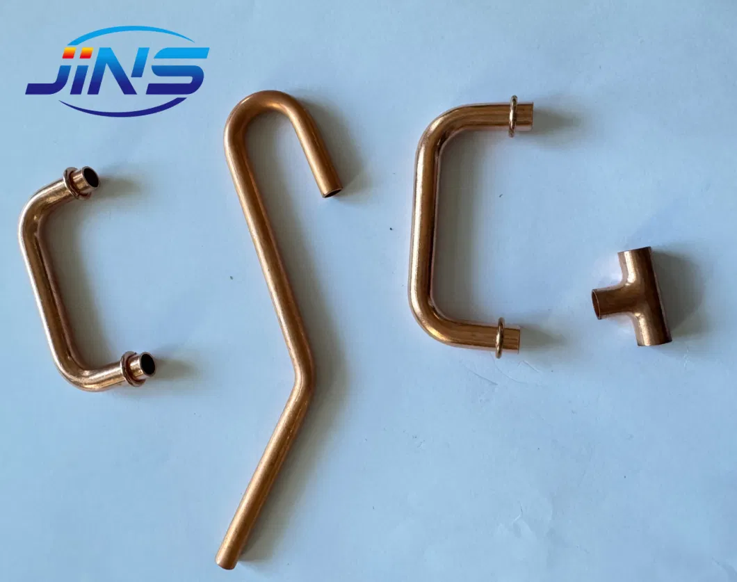 Tee Connection U Bend Refrigeration Copper Elbow Press Connector Fitting Plumbing Copper Fitting