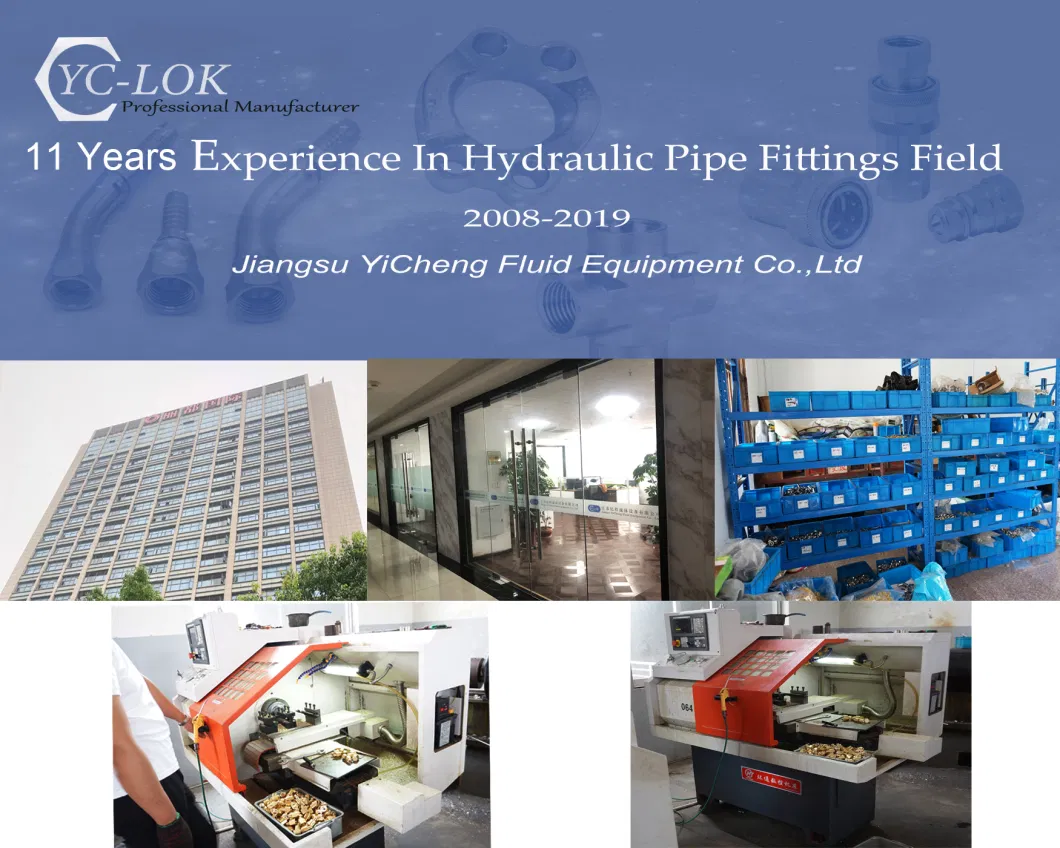 Yc-Lok China Wholesale Premium Oil and Gas Pipe Fitting Union Straight Press Hydraulic Tube Fittings
