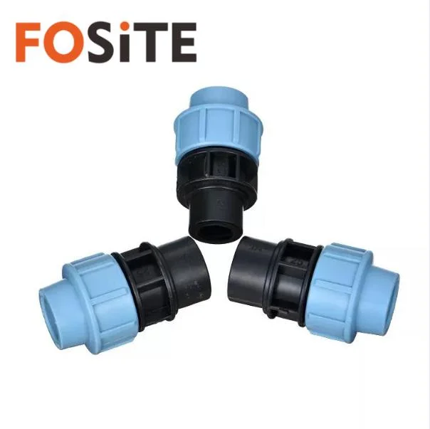 HDPE PE Irrigation Compression Fittings PP Quick Connector Push Fit Fittings