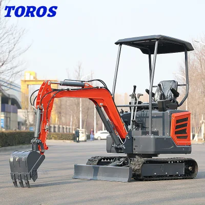 Toros Te18s Argentina Energy Mining Wholesales Mini Crawler Excavator with EPA Cheap Crawler Digger Mini Excavator Small Digger 1.5ton Small Crawl Excavator