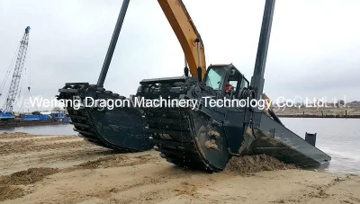 High Quality Competitive Price Factory Direct OEM Large Capacity Amphibious Excavator for Dredging Work