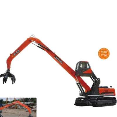  Port Machine Mobile Jg Wheel Excavator Tyre Mounted 22-25ton Material Handler with Skylift Cabin