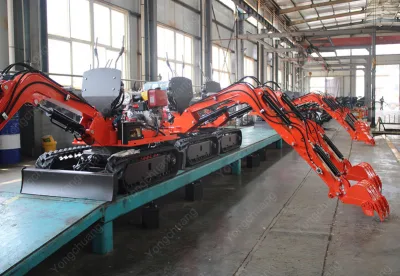 Small Excavator Mini Electric Excavator Dedicated to The Game of Digging and Treasure Hunting in The Amusement Park