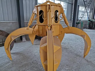  Excavator Parts Demolition Hydraulic Rotating Orange Peel Grapple