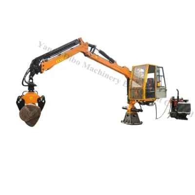  CE Diesel Gasoline Lumber ATV Log Grabbing Crane with Self-Owned Hydraulic System