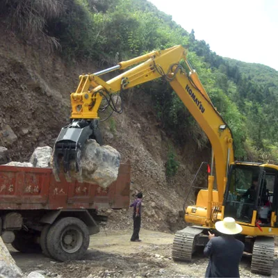 Excavator Used Forest Hydraulic Rotating Log Grapple Hydraulic Grab