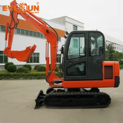 Everun Ere45 China Brand Hydraulic Digger 4.5ton Mini Excavator for Laying Cables