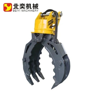 Excavator Used Forest Hydraulic Rotating Log Grapple Hydraulic Grab