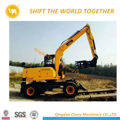 Hot Selling Light Wheel Excavator with Grab