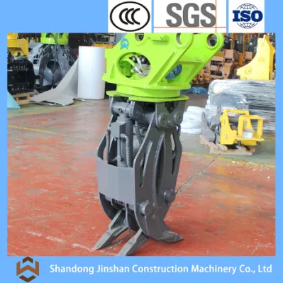 High Quality Hydraulic Rotary Wood Grabber for Excavator Installation/Rotary Wood Grabber